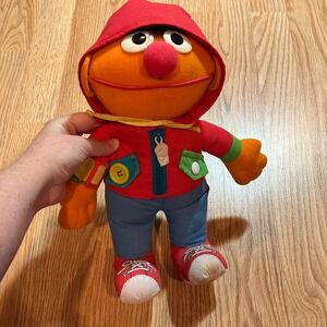 Vintage 1990‎ Sesame Street Ernie Dress Up Toy Doll Coleco Applause
